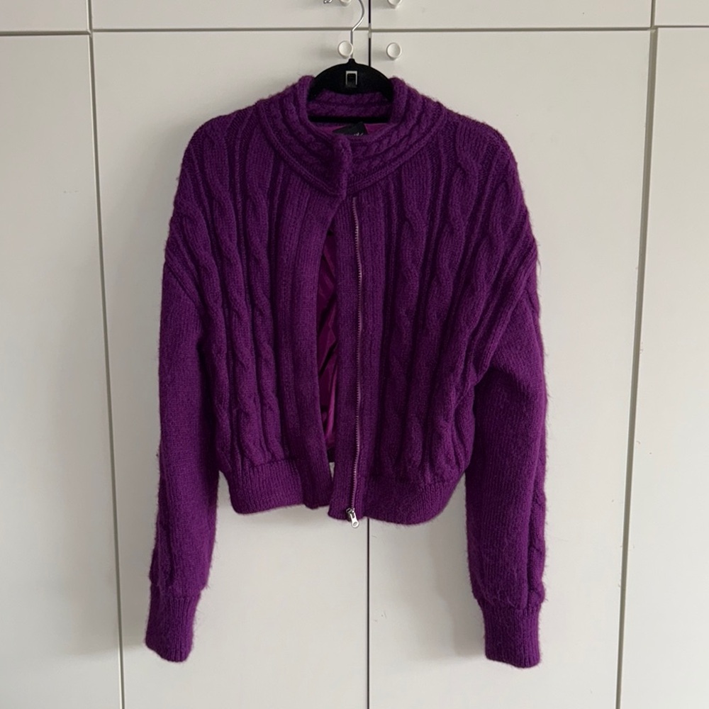 Purple Knit Jacket
